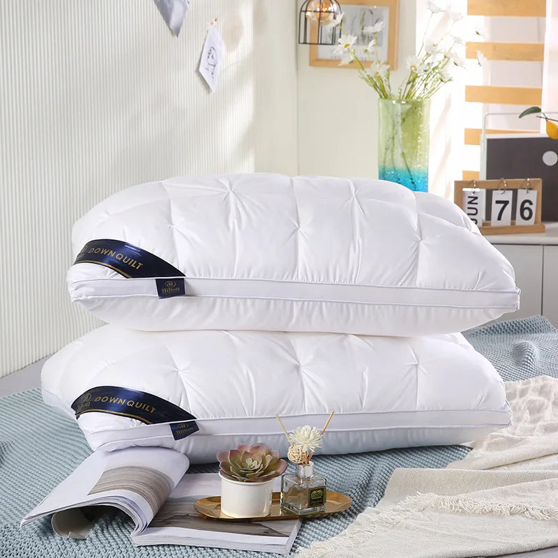 2-Piece Sleep Pillow Set, Soft Supportive Bed Pillows, Suitable for Back, Stomach, or Side Sleeping Luxury Hotel Pillows