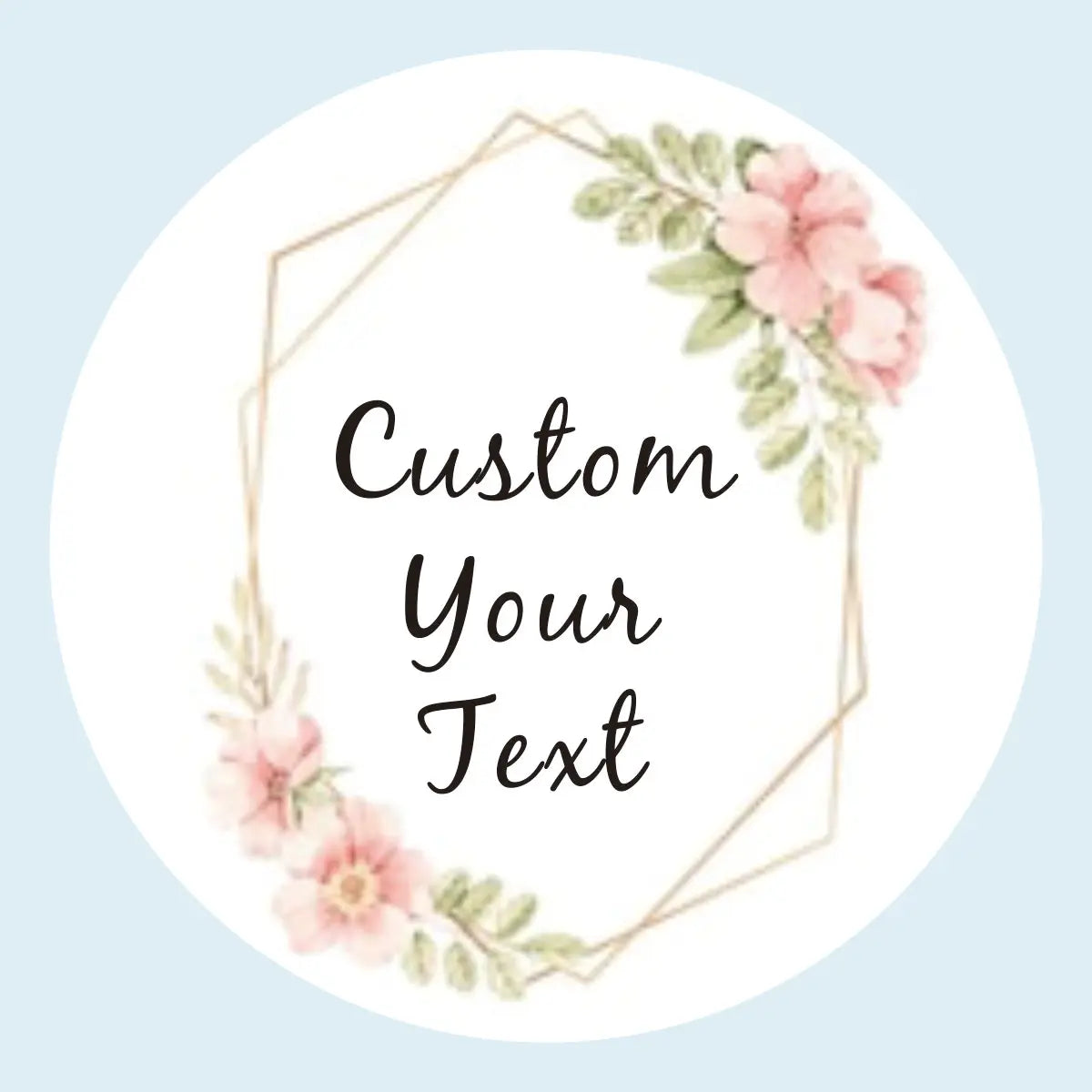96 Pcs Personalized Round Circle Label Stickers Custom Name Date Thank You Stickers for Bridal Shower Party Favors