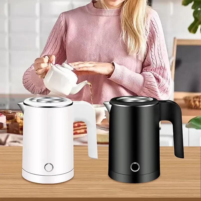 Portable Electric Kettle 600W 500ML Stainless Steel Water Boiling Pot for Home Office Travel Electric Kettle Kitchen Appliance