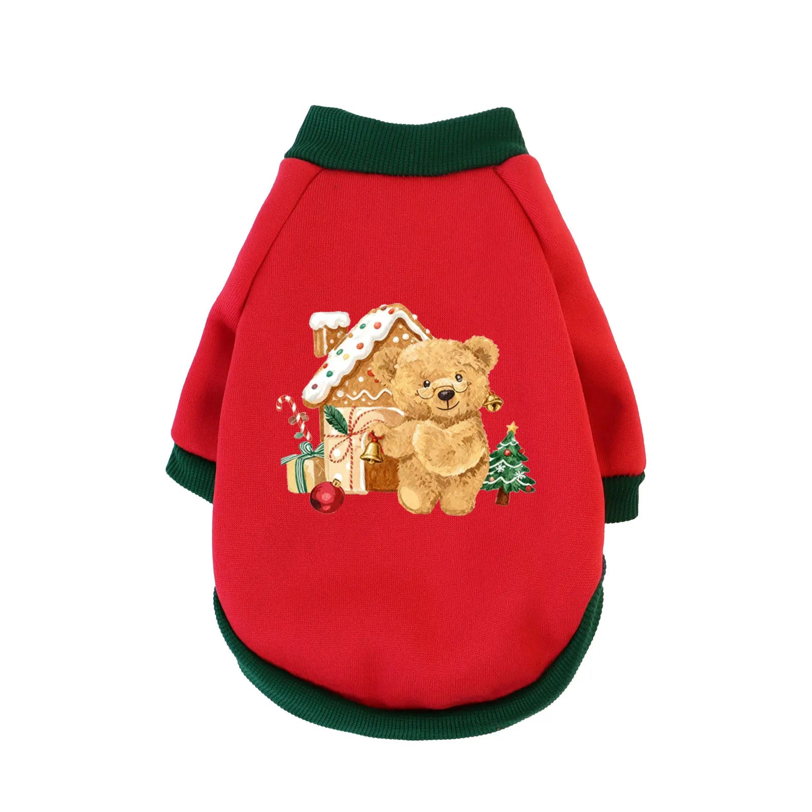 XS-3XL Pet Christmas Clothing, Cat & Dog Winter Warmth  Sweatshirt For Celebrating Christmas Party
