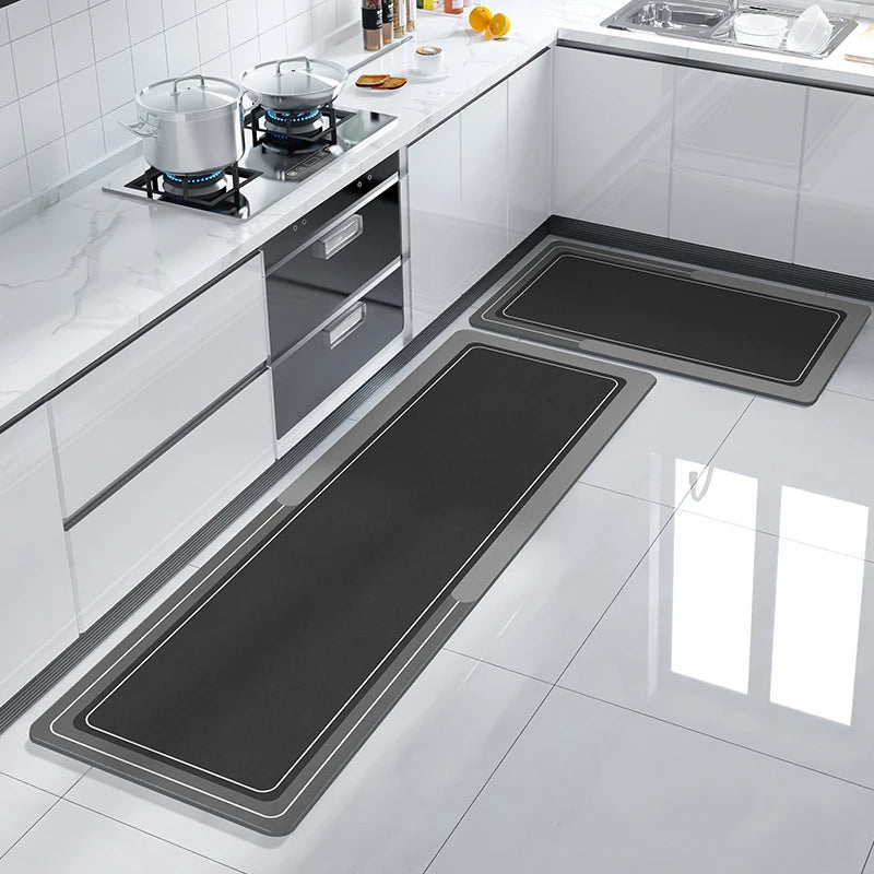 Nordic Kitchen Mats For Floor Waterproof Anti-Slip Kitchen Rug Long Area Rugs Hallway Bathroom Mat Entrance Doormat Washable