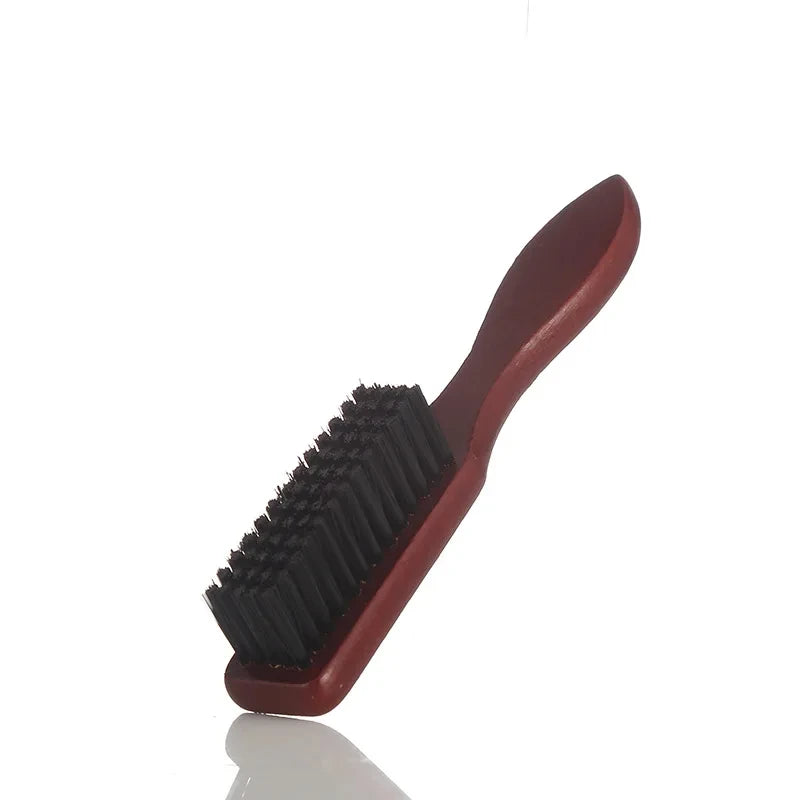 BarberTop Manche en bois Sanglier Brosse de nettoyage en poils Coiffure Brosse de nettoyage de barbe douce Hommes Barber Barbe Outil de rasage