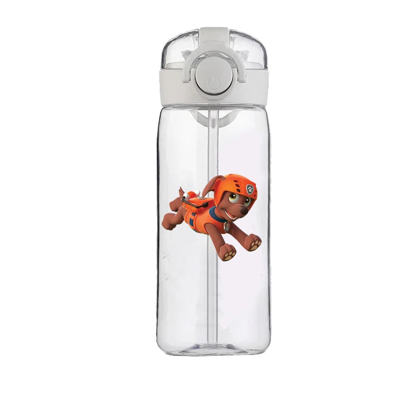 PAW Patrol Chase Cup Clear Brand High Quality Water Bottle Outdoor Sport Leak Proof Plastic School Water Bottle for Kids 400ML