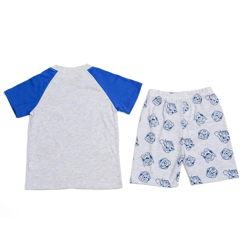Paw Patrols Baby Pajamas Sets Children Summer Short Sleeve Skirt Pants Suit Kawaii Sleepwear Boys Girls Cosplay Nightgown Gift