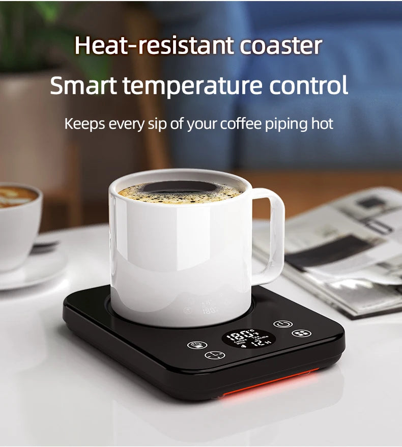 36W Coffee Mug Warmer Cup Heater Heating Pad Electric Hot Plate 9 Gear Temperature Warmer Coaster For Milk Tea Water 220V
