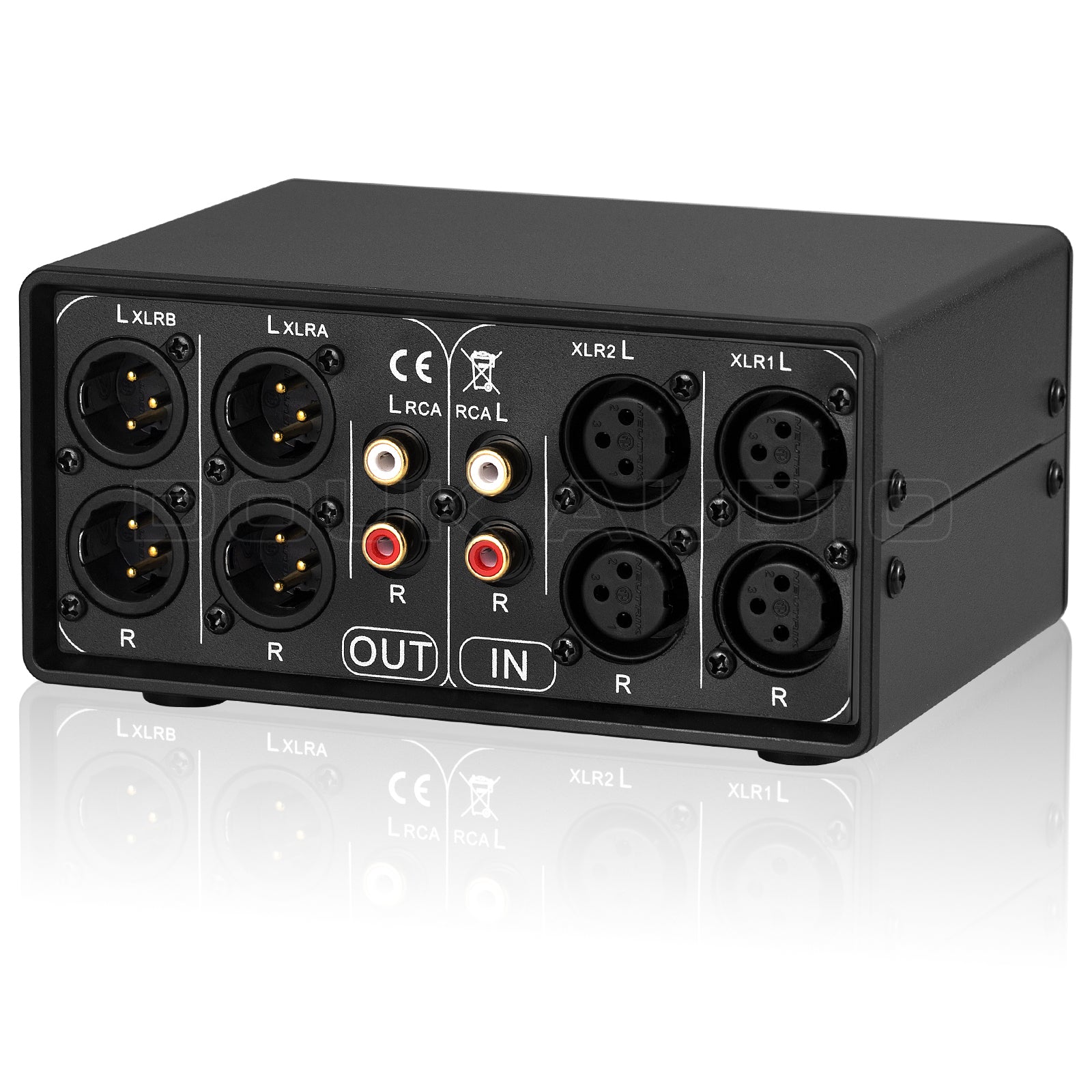 Nobsound 3-IN-3-OUT XLR Balanced / RCA Stereo Converter Audio Selector Box Passive Preamp For Home Amplifier