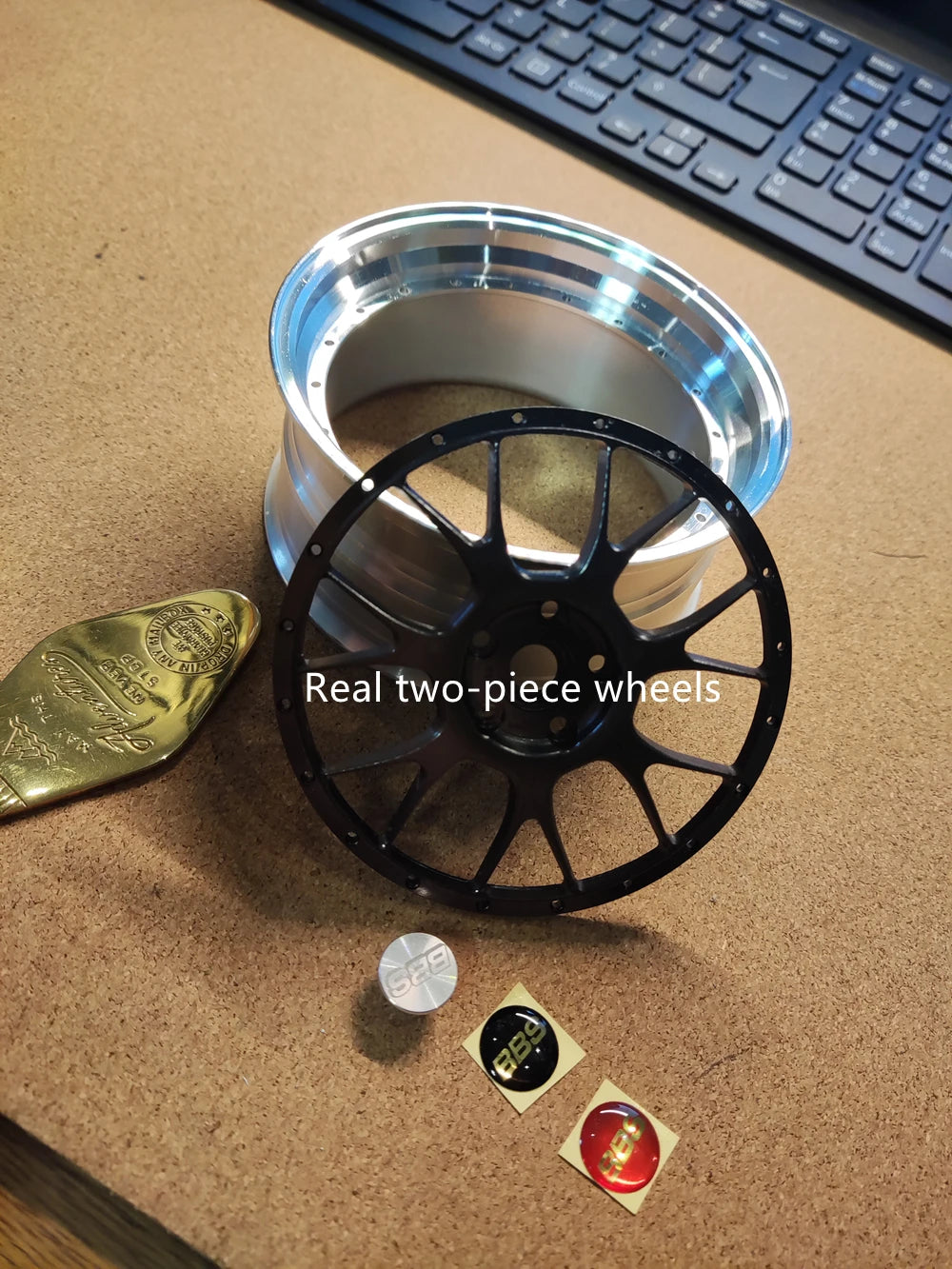 1/5 Car Model Metal Forged Assemble Refitting Wheel Hub  Creative Desktop Display  Personalized  Modification Toys Gift