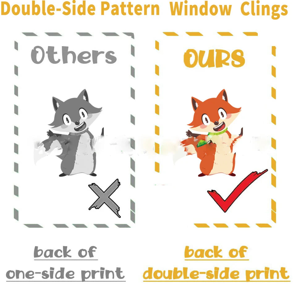 ملصقات ديكور منزلي إبداعية بموضوع عيد الشكر في الخريف، ملصقات نافذة وباب زجاجي وكهرباء ساكنة