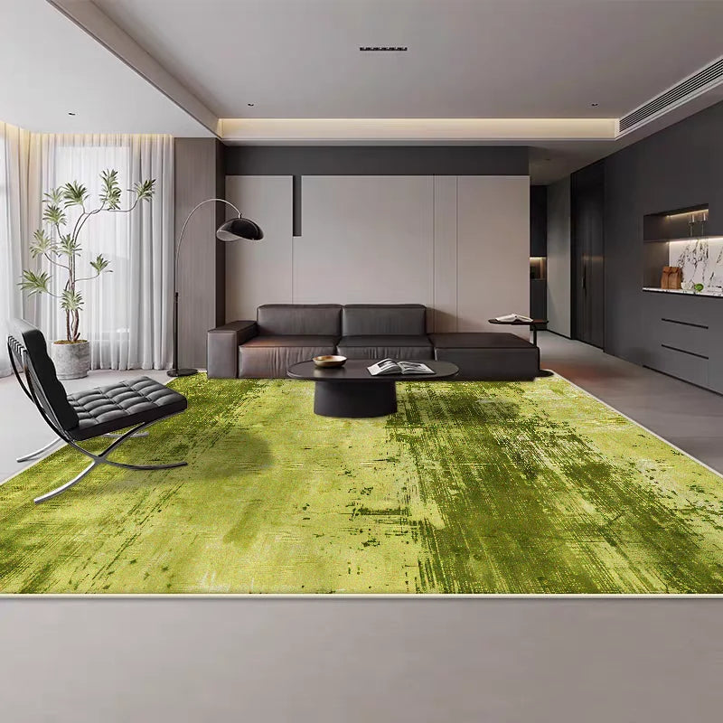 Nordic Solid Color Living Room Carpet Abstract Decoration Bedroom Bedside Large Rugs Modern Style Soft Plush Floor Mat Non-slip