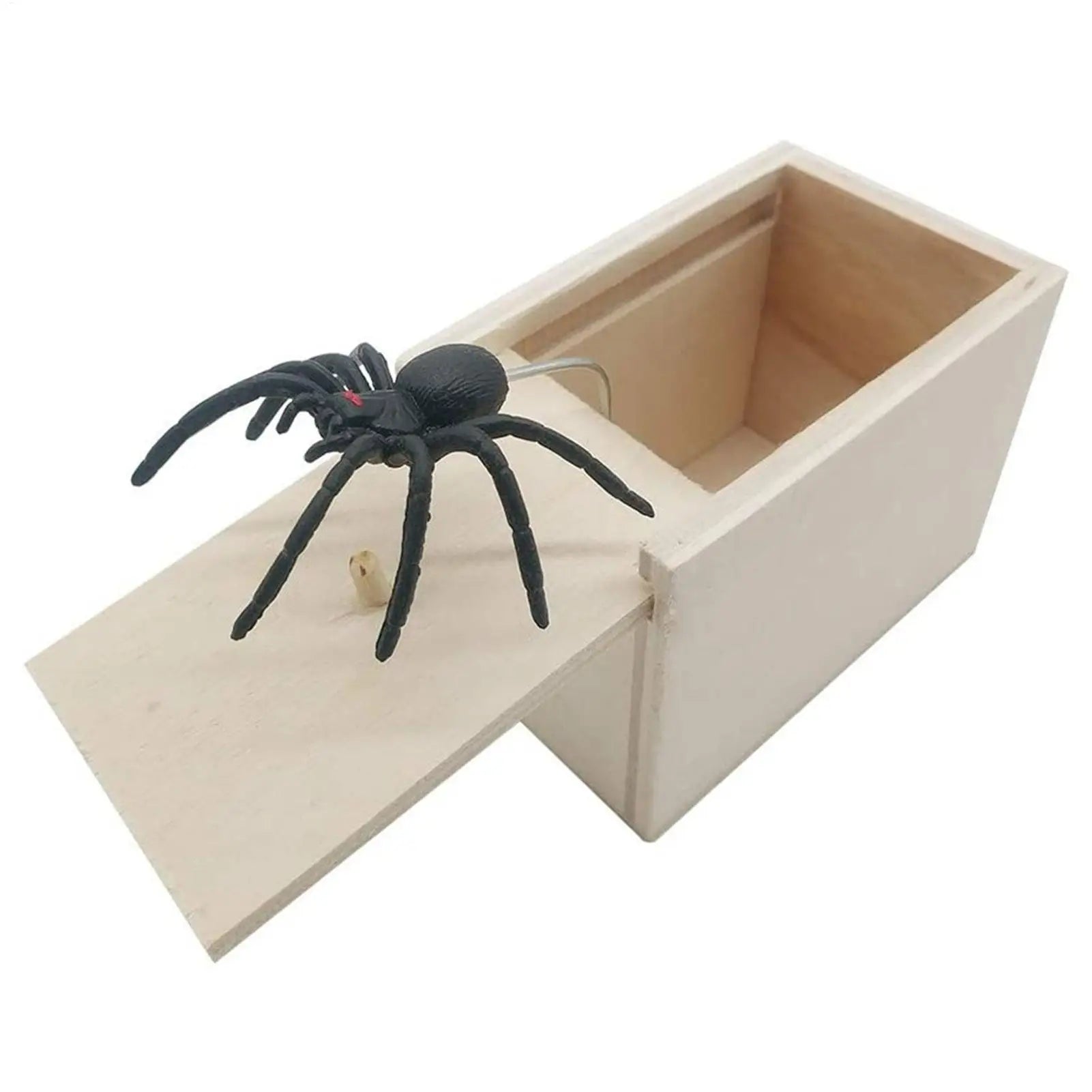 Spider In A Box Prank Hilarious Fake Spiders Toy Novelty Toys for Offices Christmas Halloween Parties Friends Family Travel