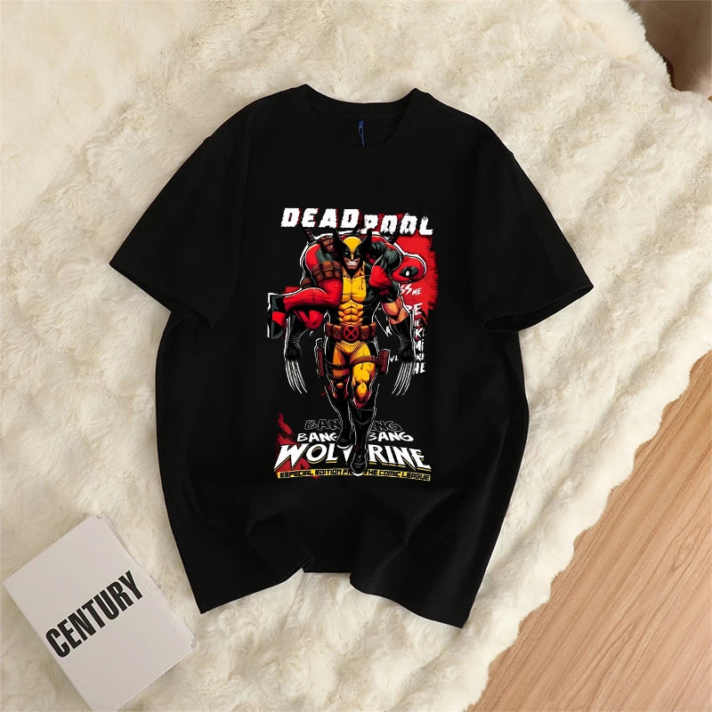 Marvels Spidermans Women Men T Shirt Fashion Printed Summer Clothes Marvels Anime Cartoon Tee Shirt Short Sleeve Tops