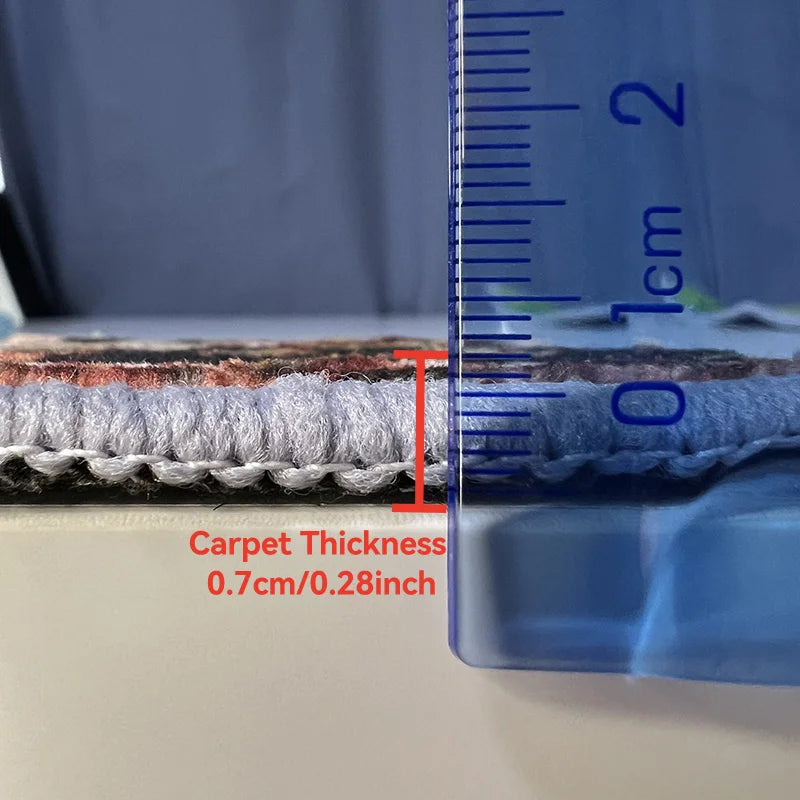 VIKAMA Red Christmas Hallways Runner Rug 2x6 Non Slip Washable Soft Christmas Tree Santa Claus Entryway Mat Bedside Home Decor