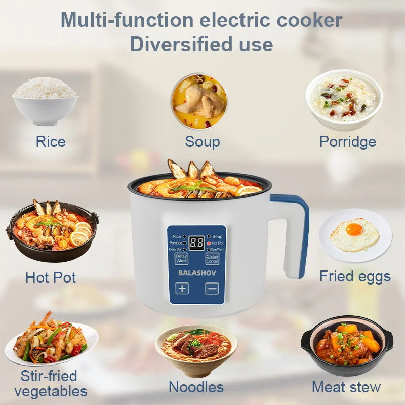 Digital Rice Cooker and Food Steamer | 220V Household Appliance with Dual-Layer Cooking