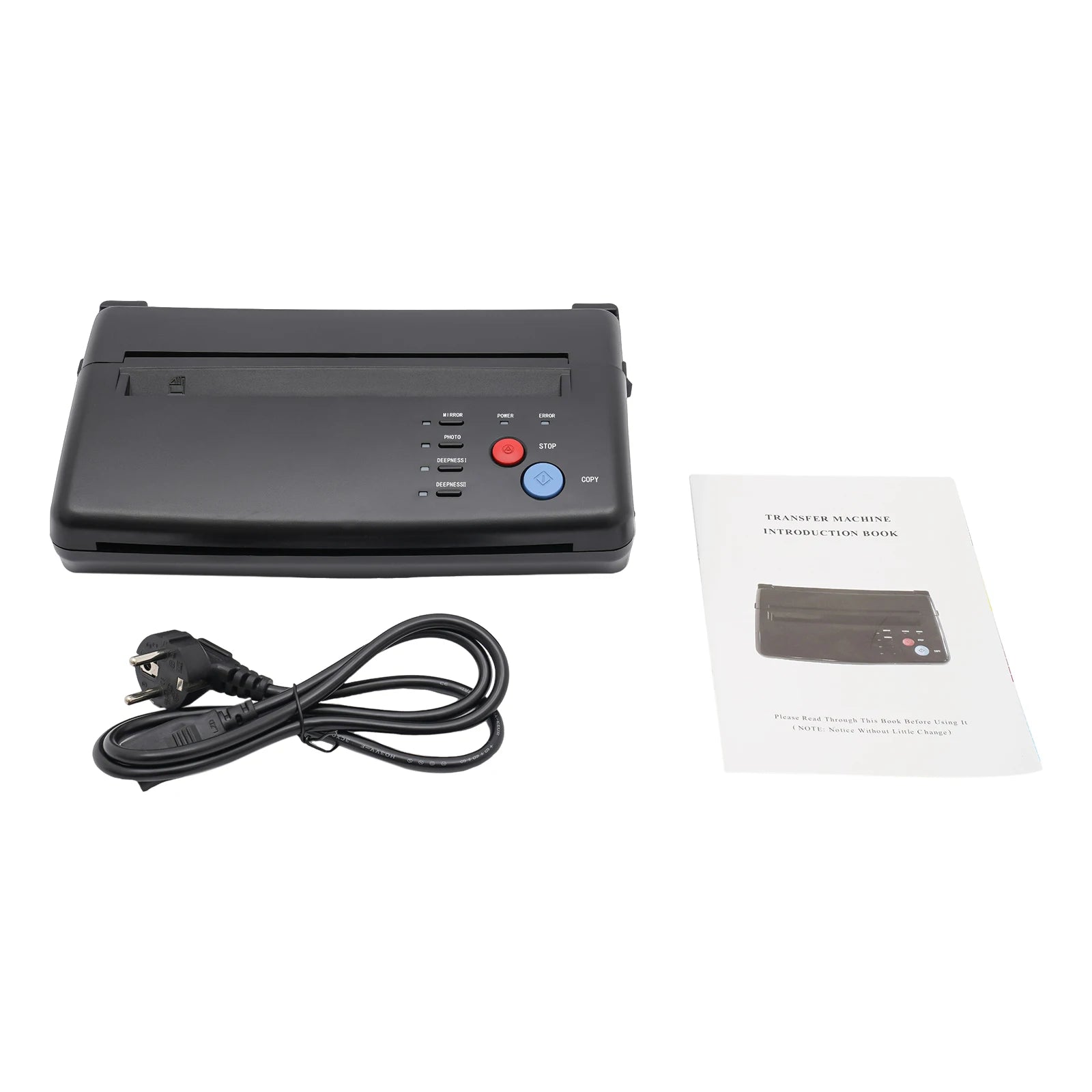 Tattoo Transfer Stencil Printer 220V Copier Machine Effective Scanning Width: 21cm A4, Black