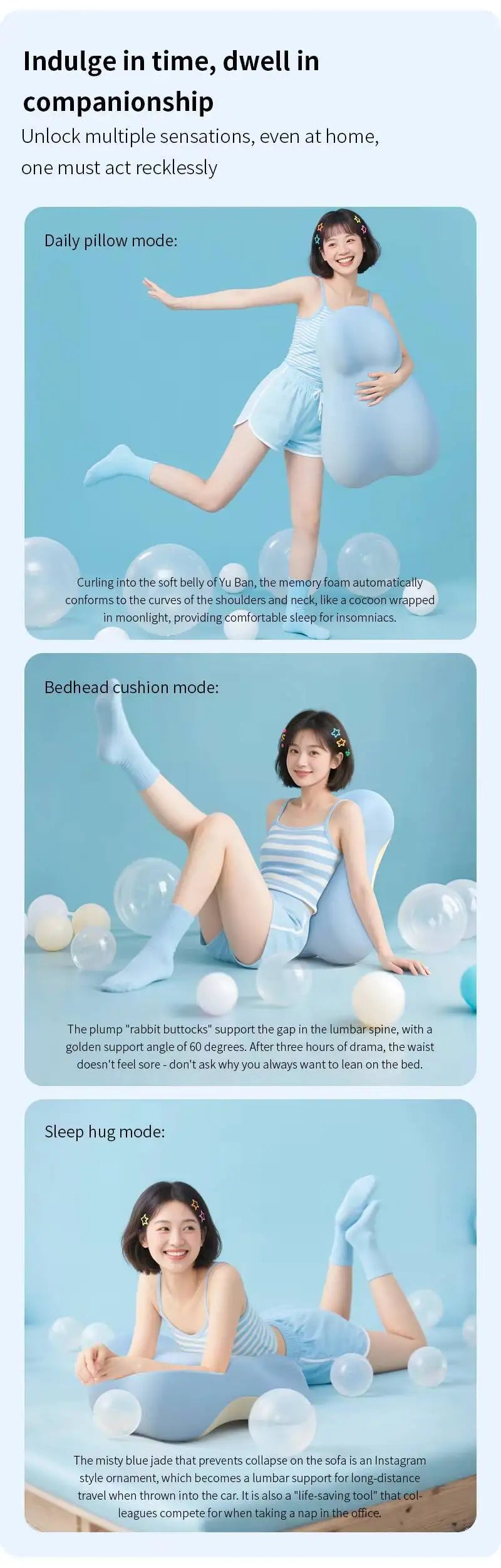 Memory Foam Assists Pillow The Bed Sleeping Pillow Artifact Multifunctional Prone Position Lie Pillow Sleeping Pillow Cushion