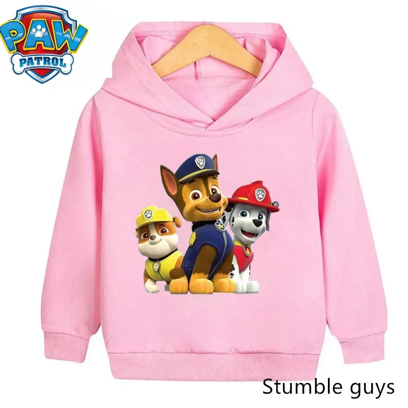 Paw Patrols Hoodie Kids Sweatshirt Cute Anime Hoodie Cashmere Boys Clothes Girls Tops Pokemoned Clothes