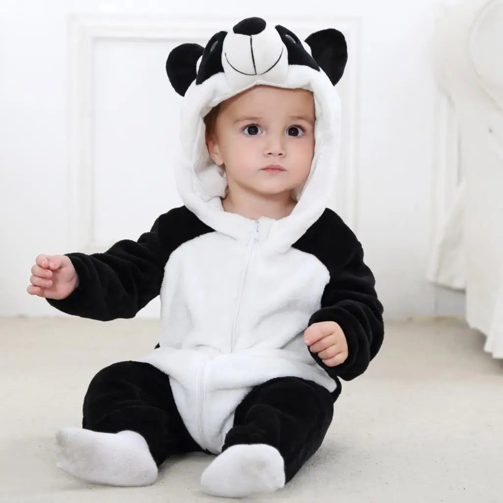 Winter Baby Rompers Baby Pijamas Halloween Ghost Bat Shark Deer Animal Cartoon Hooded Jumpsuits Cosplay Costume Boys Girl Pajama