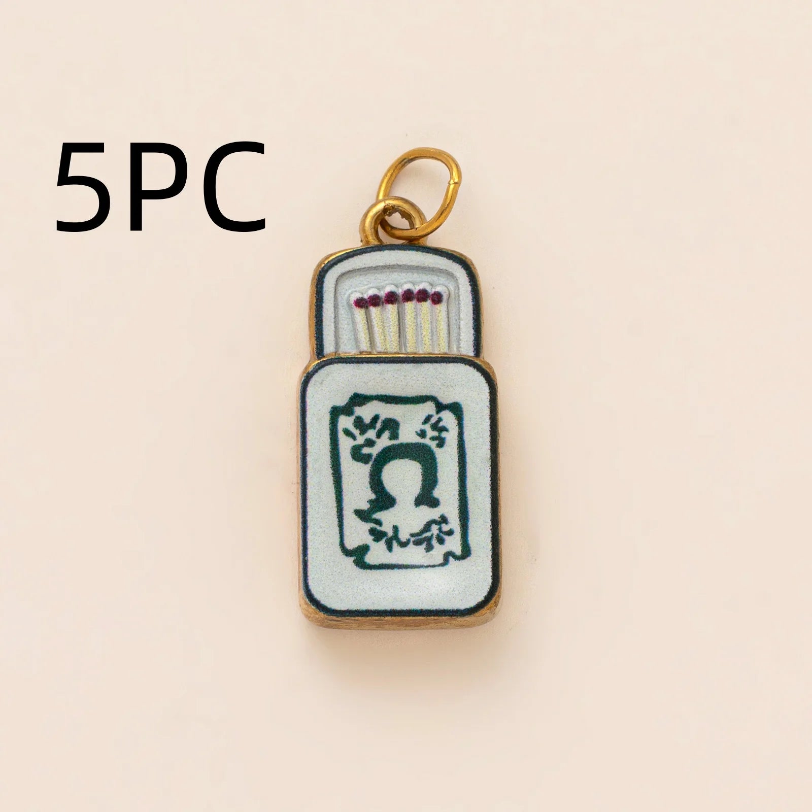 Wholesale 5pcs/lot 18K gold-plated DIY enamel stainless steel pendant, colorful fruit and food handmade jewelry accessories