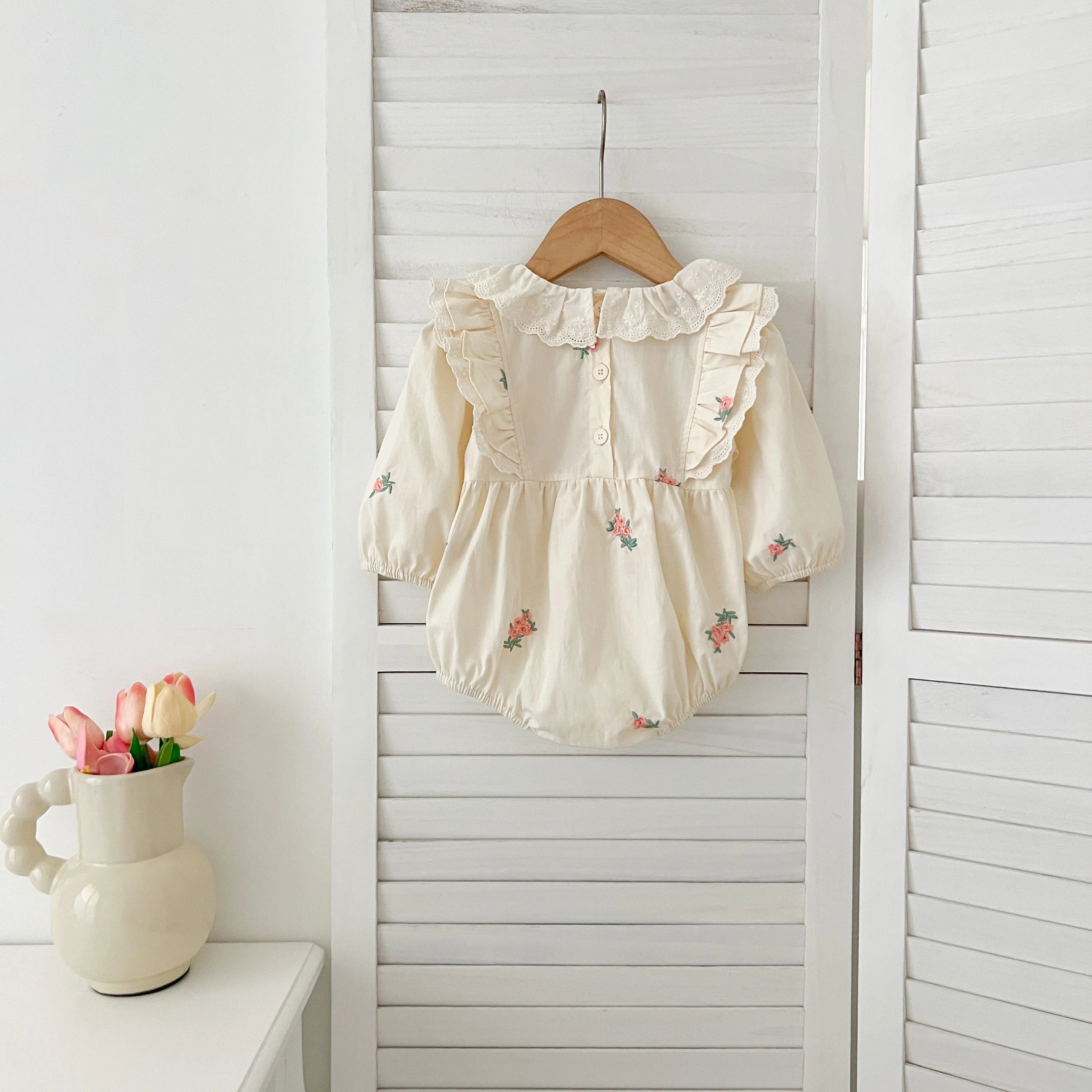 Christmas Infant Baby Girl Romper Autumn Winter Newborn Baby Girl Children Clothes Red Plaid Lapel Long Sleeved Newborn Romper