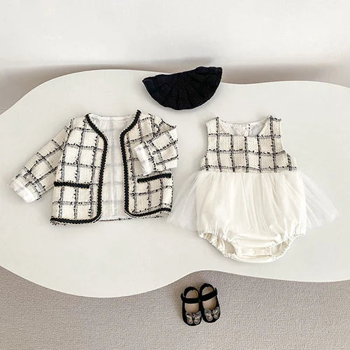 2025 New Autumn 0-3Yrs Children Clothes Suit Long Sleeved Knitted Pullover Sweater+PP Shorts Toddler Baby Girl Clothes Set