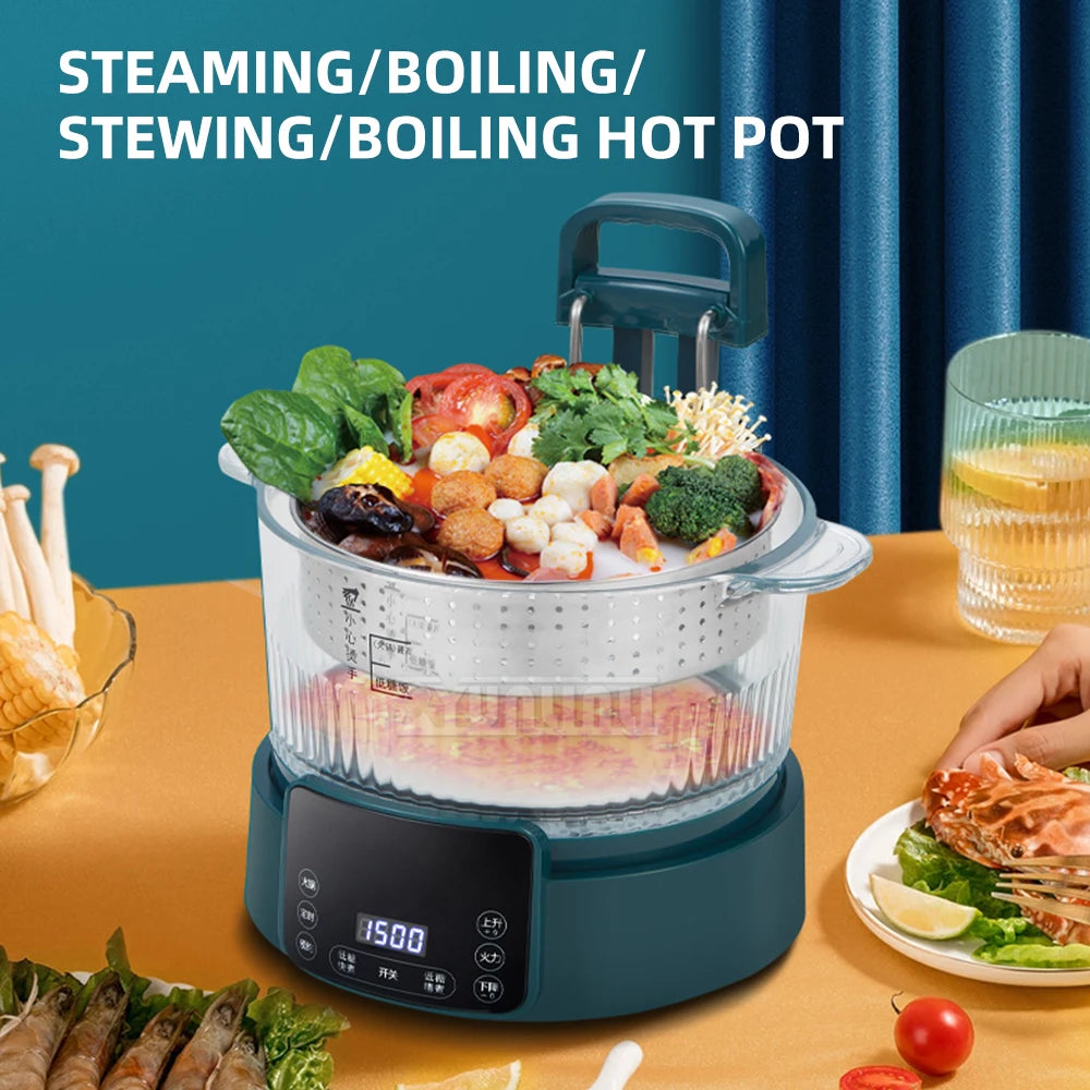 3L  Rice Soup Separation Lifting Electric Hot Pot Sugar-controlled Rice Cooker Household Intelligent Health Pot