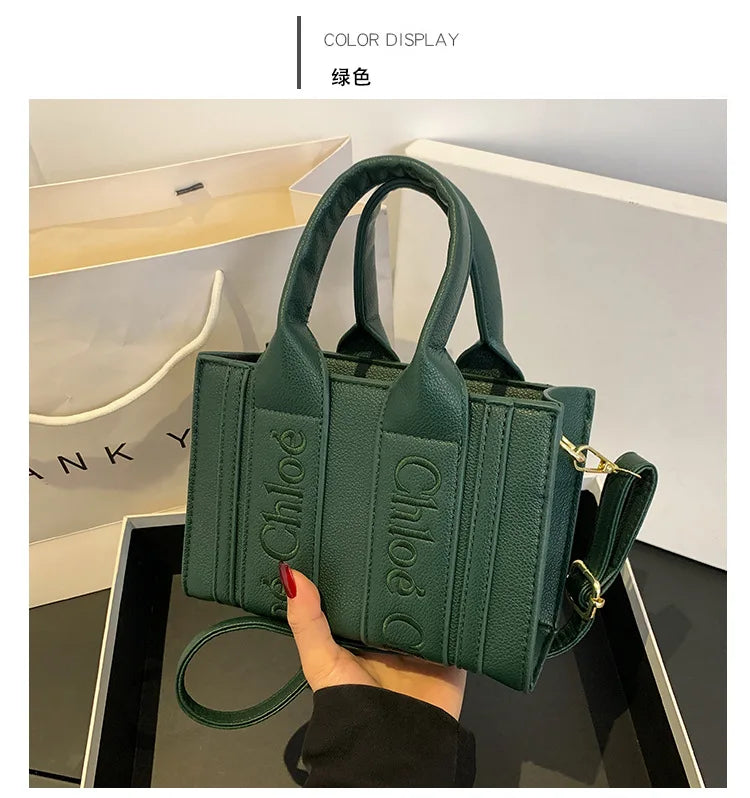 ‌2025 Fashion Embroidery Handbag - Adjustable Shoulder Tote, Crossbody Purse, Trendy & Practical, Perfect for Daily Outfits‌