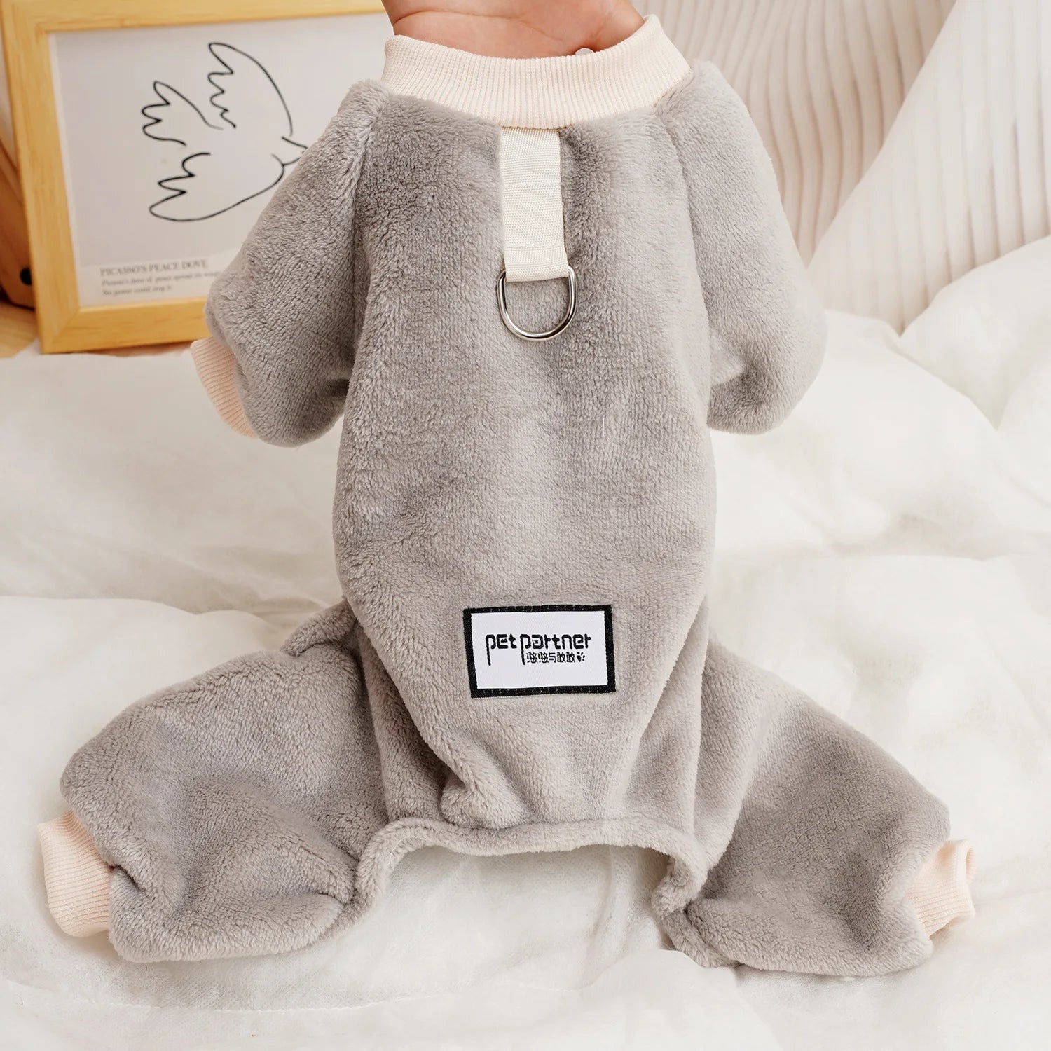 Dog Winter Clothes Fleece Clothing Warm Overalls Pajamas For Small Medium Dogs Shih Tzu Dachshund Puppy Jumpsuit Costume Suit XL