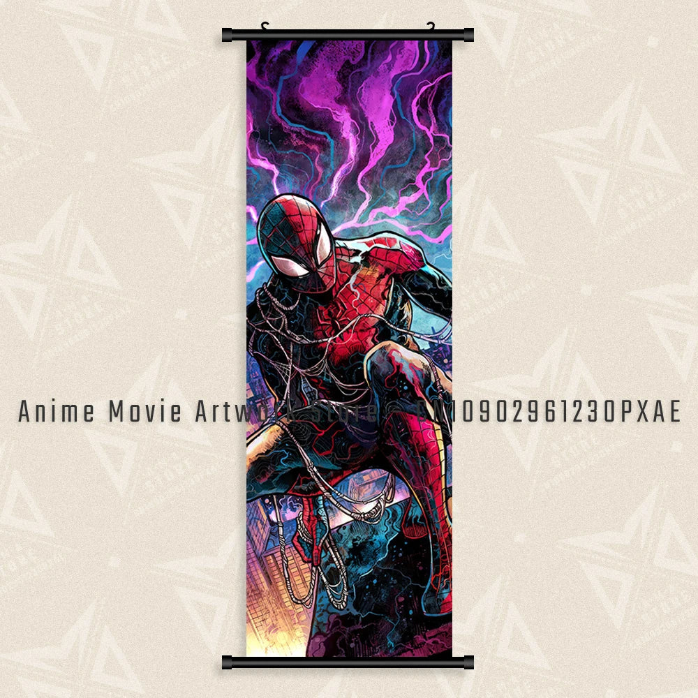Marvel The Avengers Wall Art Scrolls Pictures Movie Characters Poster Hanging Painting Iron Man Canvas Print Home Decor Mural