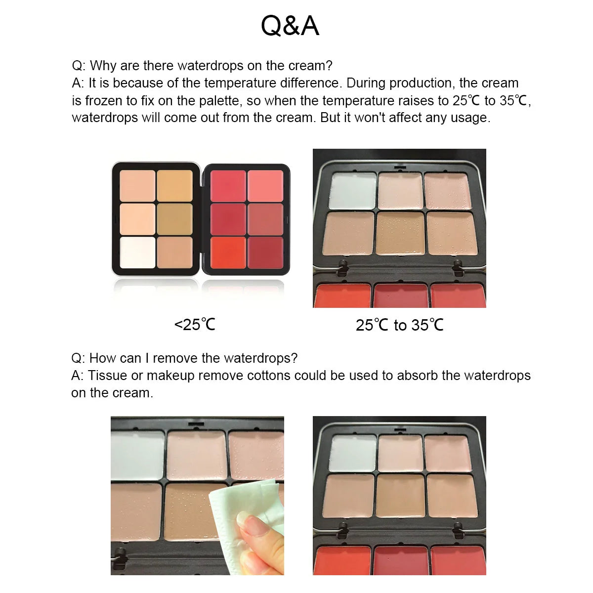 Palette 12 couleurs  blush crème matte highlight contour