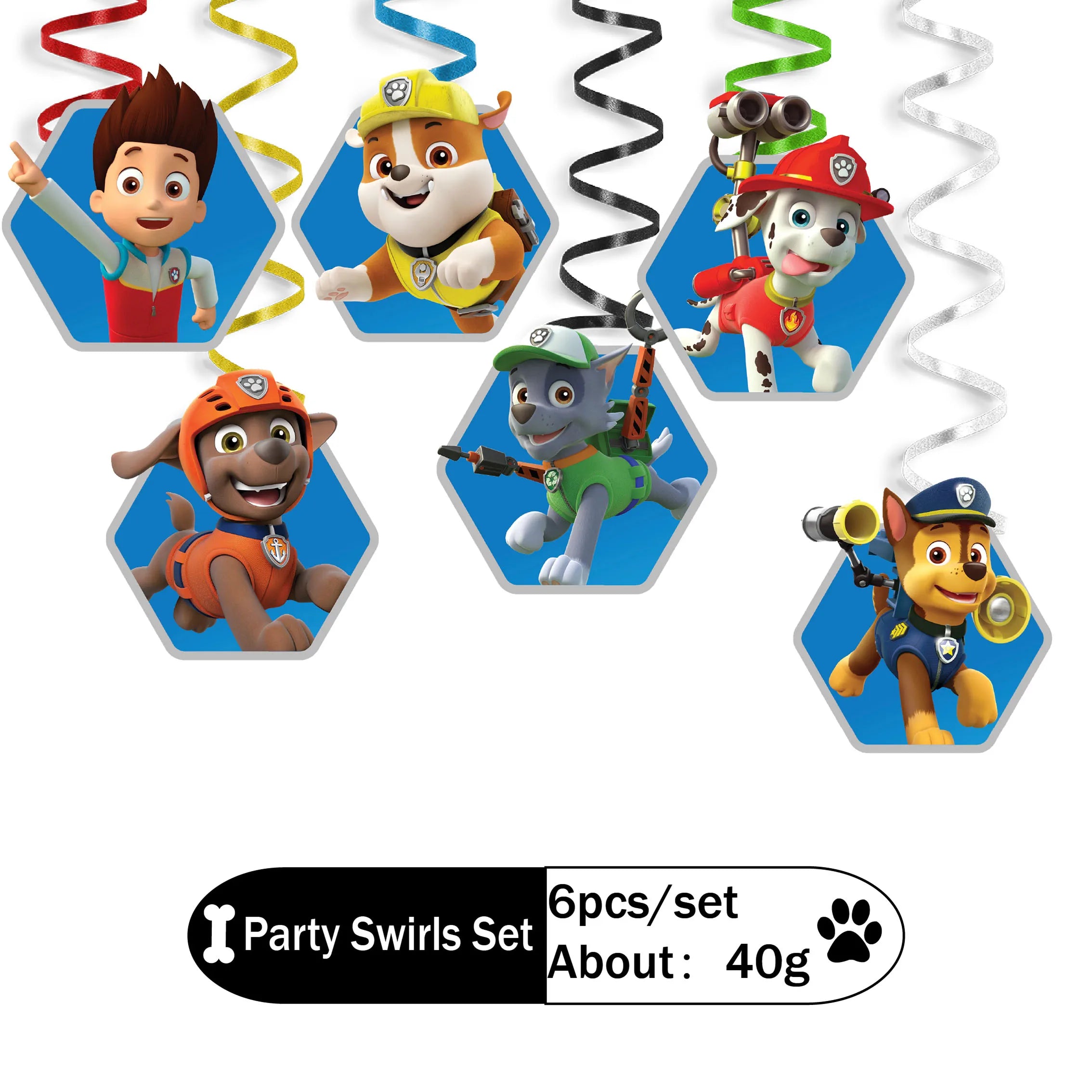 Paw Patrol Birthday Party Decoration Supplies Cartoon Dog PAW Patrol Sky Blue tablecloth napkin sticker balloon Party supplies