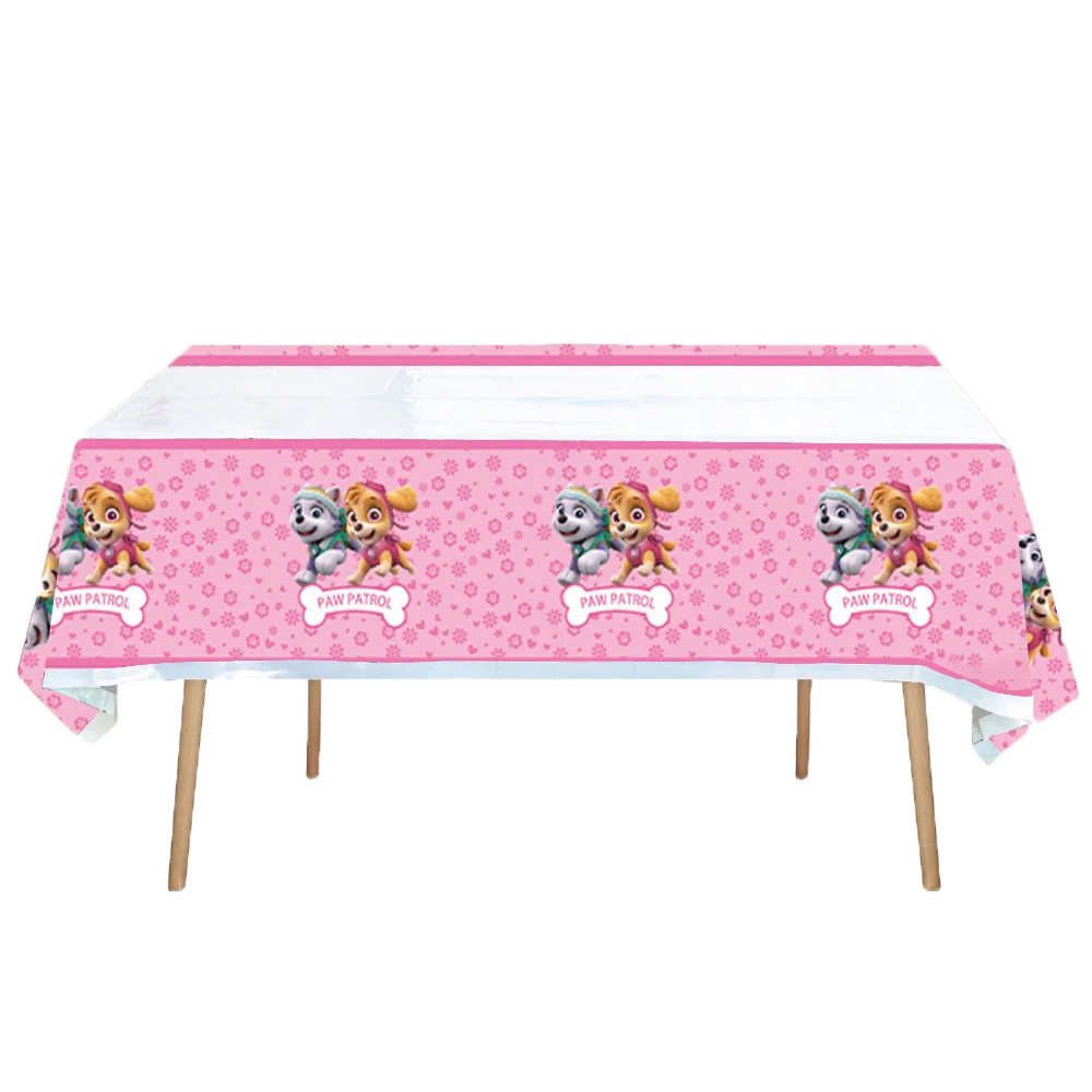 Paw Patrol Birthday Decorations Dogs Skye Disposable Tableware Party Package Tablecloth Kids Favor Childrens Party Supplies
