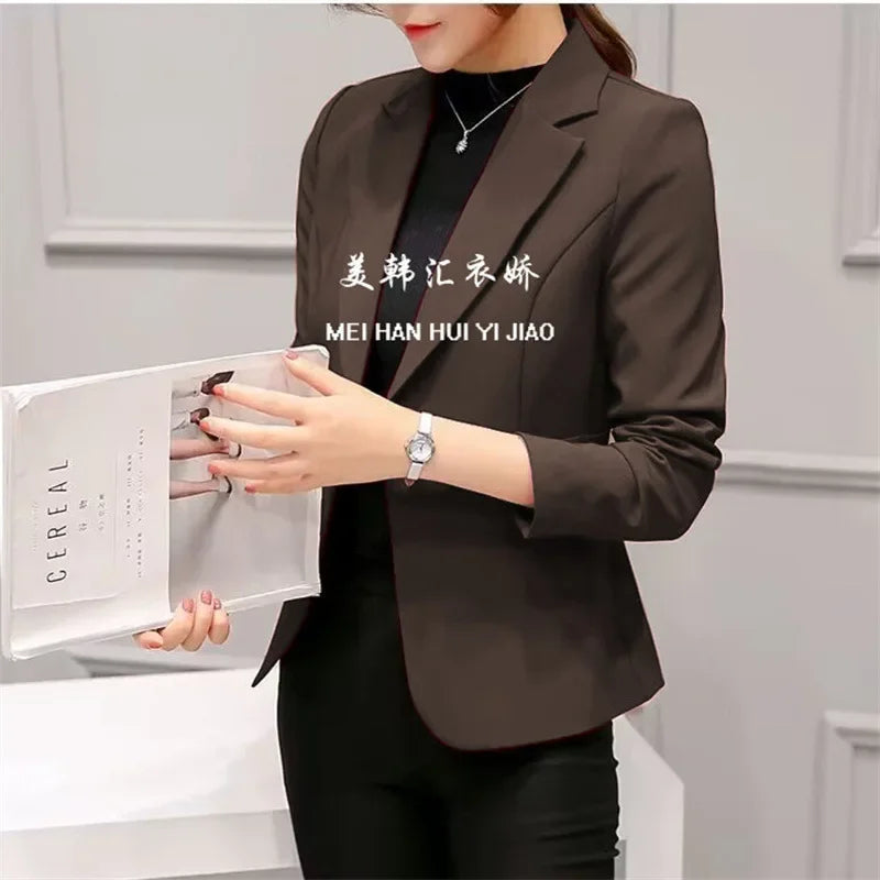 Slim Fit Women's Business Jacket Commuter StyleSmall Size Office Goddess Suit Top Casual ElegantChinese Fashion Coat
