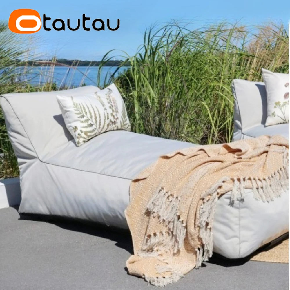 OTAUTAU Outdoor Oxford Bean Bag Lounger Cover Swim Pool Float Sofa Bed Pouf SF508【No Filler!Need To Buy Filler By Yourself !】