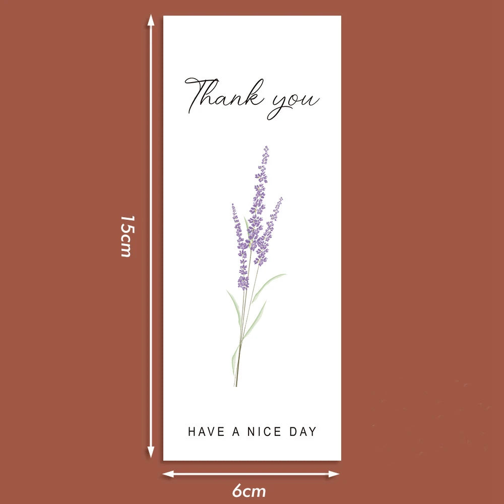 50pcs Flower Thank You Stickers Seal Labels For Gift Or Commodity Decor Stickers Small Business Packaging Sealing Stickers