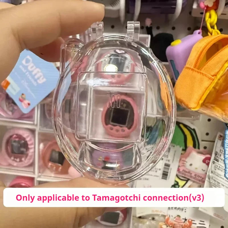 Protective Case Only For Tamagotchi Connection V3 Transparent Hard Shell Storage Box Dustproof Decor Kid Toys Present