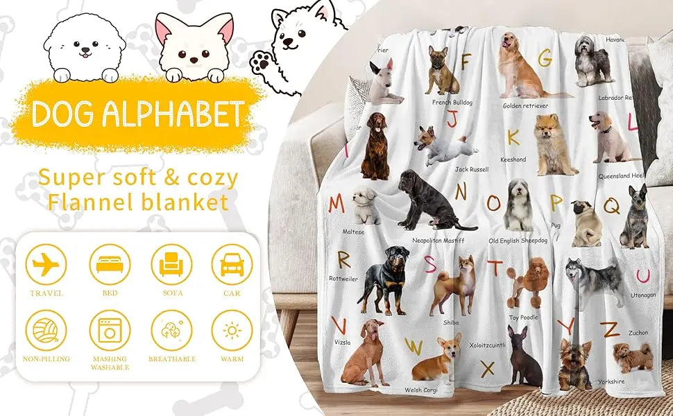 Merry Grinchmas Blanket Cozy Soft Throw for Winter Holidays Christmas Decor Gift Idea for Kids and Adults, Perfect for Sofa Bed