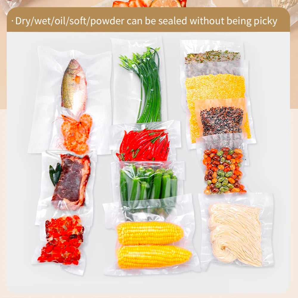 Vacuum Sealer Mini Wireless Food Vacuum Sealing Machine USB Rechargeable Automatic Plastic Bags Sealer For Household Use