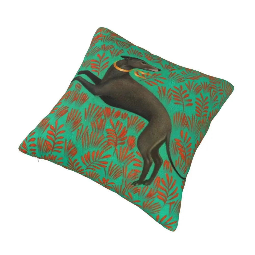 Custom Cute Whippet Greyhound Pillow Case Decor Home Hound Dog Luxury Cushion Cover Car Pillowcase