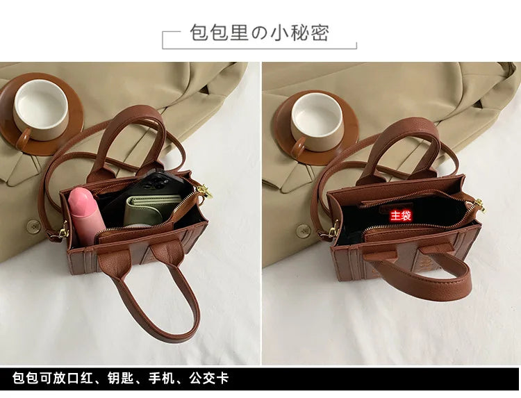 ‌2025 Fashion Embroidery Handbag - Adjustable Shoulder Tote, Crossbody Purse, Trendy & Practical, Perfect for Daily Outfits‌