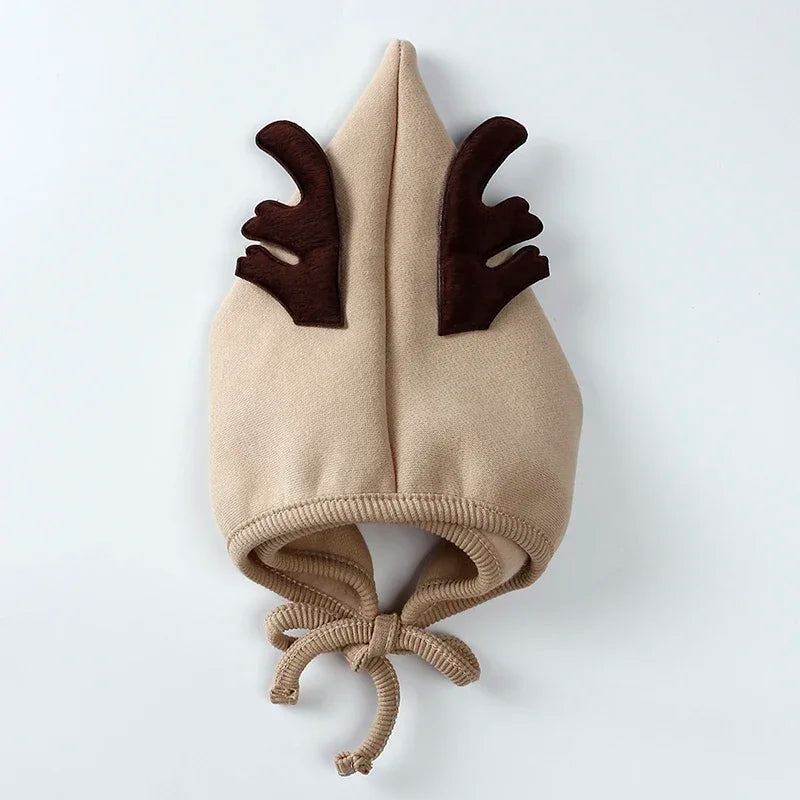 Baby Christmas Romper with Hat 0-24M Newborn Embroidery Solid Cotton Christmas Tree Santa Claus Deer Costume For Xmas Pajamas