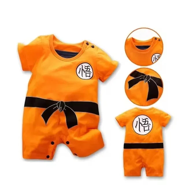 0-18 Months Anime Baby Rompers Newborn Cosplay Costume Infant Cotton Clothes Boys Girls Kids Outfit