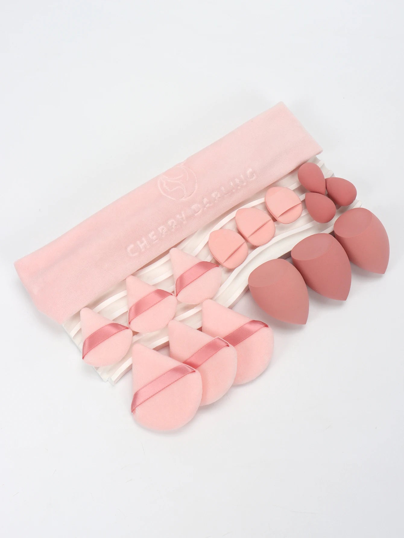 Casual Hairband 16-Piece Set, Face Wash, Facial Cleansing, Makeup Removal, Travel, Suitable for All Skin Types