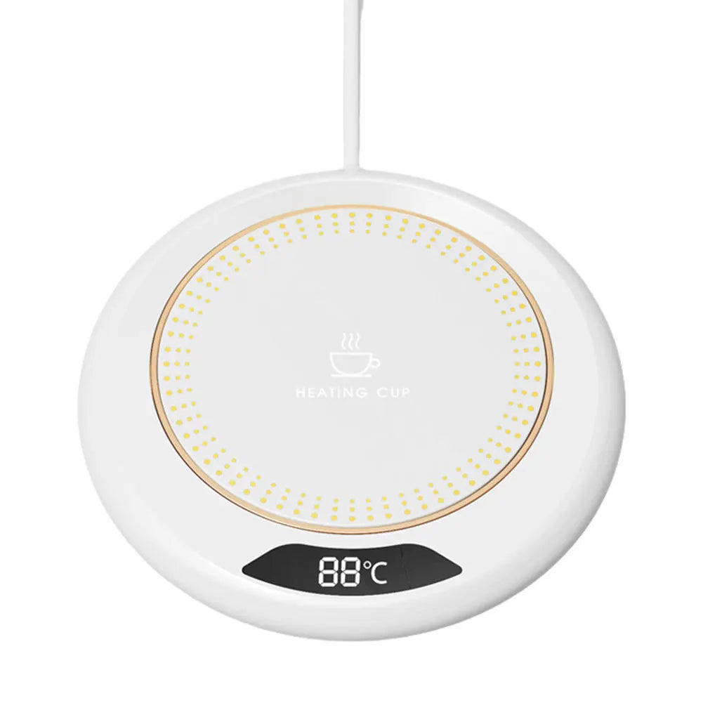 USB Smart Cup Warmer with 3 Temperature Settings Electric Beverage Warmer Coffee Cup Warmer for Coffee Milk Tea Beverage