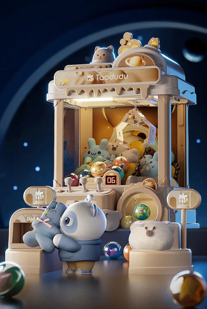 Big Size Doll Machine Kids Coin Operated Play Game Mini Claw Catch Toy Crane Machines Music Doll Children Xmas Gifts Toys