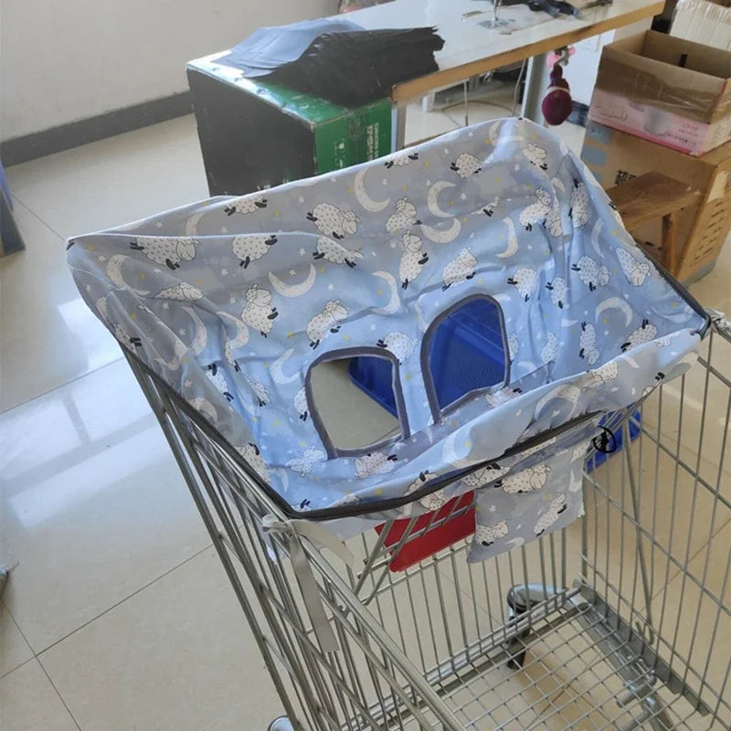 Infant Trolley Cover Supermarket Grocery Shopping Cart Cover Baby Seat Pad Kids Portable Traveling  Anti-dirty Seat Cushion