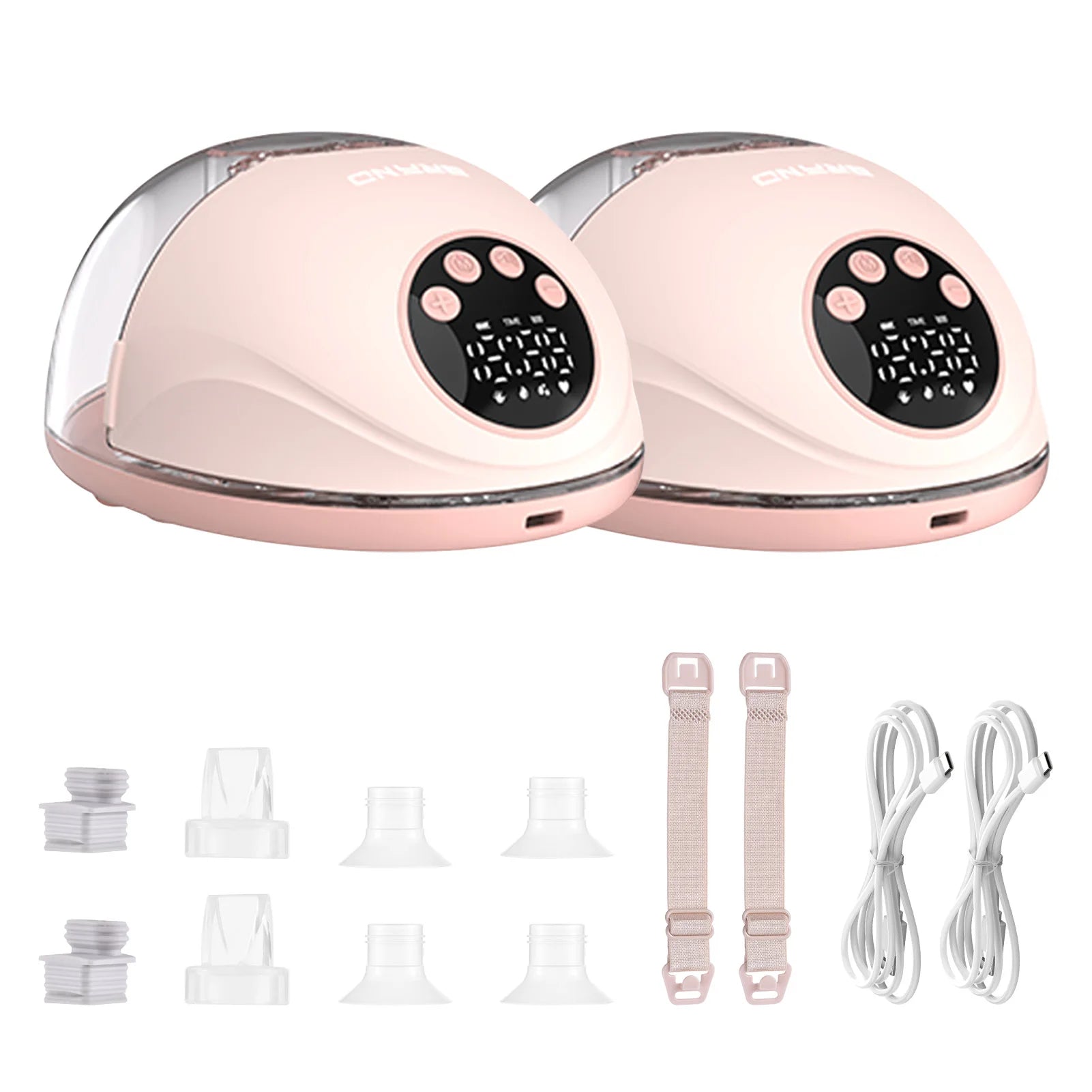 Hands Free Breast Pump 4 Modes 12Levels Auto Stop Wearable Breast Pump BPA-free Safe Double-Sealed Electric Cordless Breast Pump