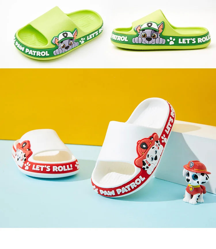 Paw Patrol  Children'S Slippers Woof Team Summer Boys Girls Indoor Non-Slip Bathroom Bath Slippers Baby Home Home