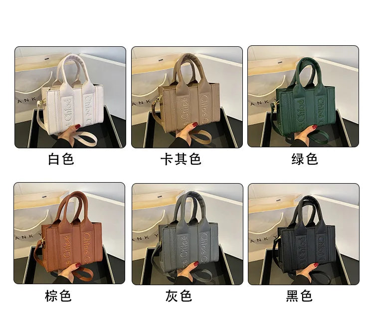 ‌2025 Fashion Embroidery Handbag - Adjustable Shoulder Tote, Crossbody Purse, Trendy & Practical, Perfect for Daily Outfits‌