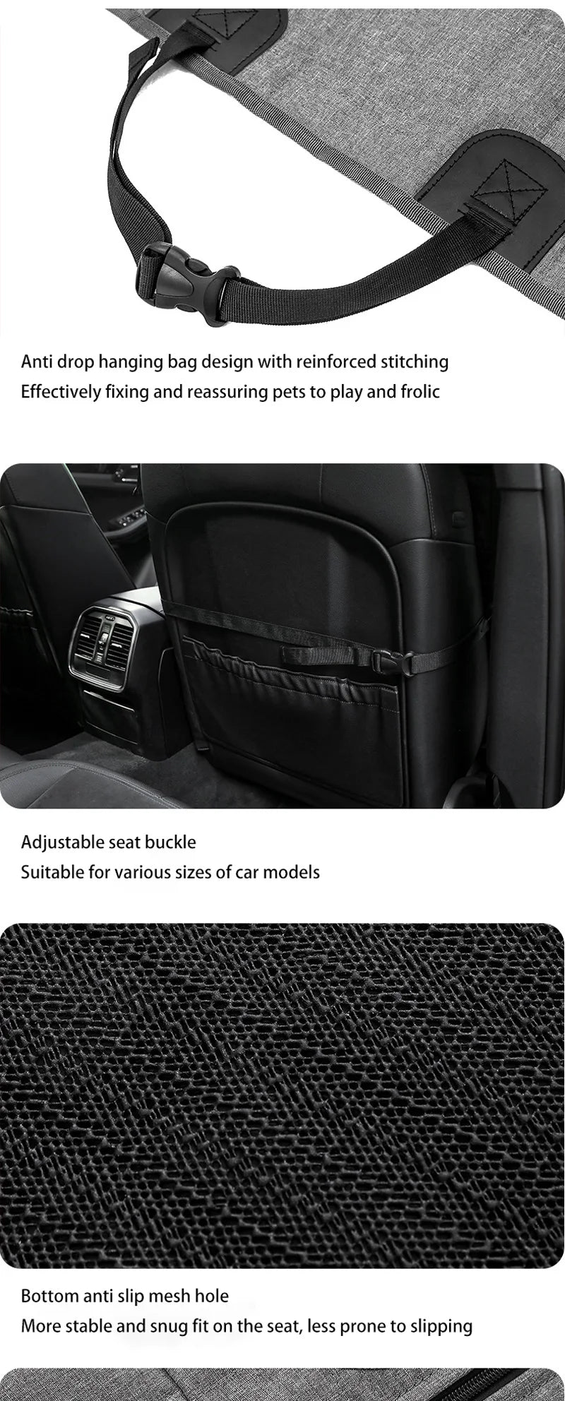 Dog Car Seat Cover Waterproof Pet Dog Carriers Travel Mat Hammock For Small Medium Large Dogs Car Rear Back Seat Safety Pad