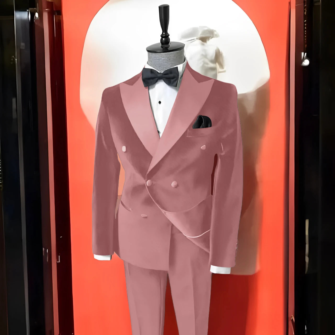 Costume en velours noir 2 pièces